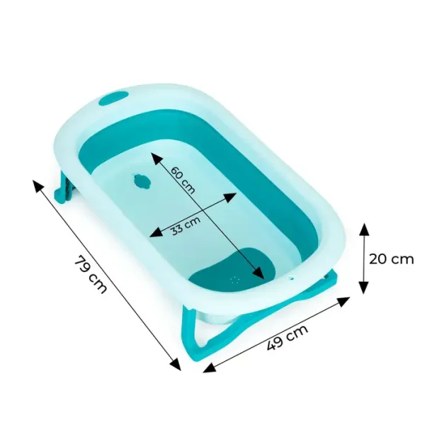 ECOTOYS sklopiva kadica za bebe plava