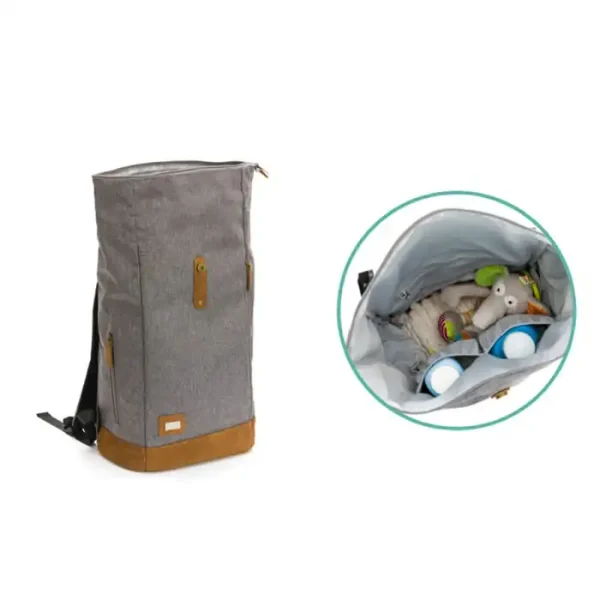 Fillikid Rolltop Berlin torba za pelene siva