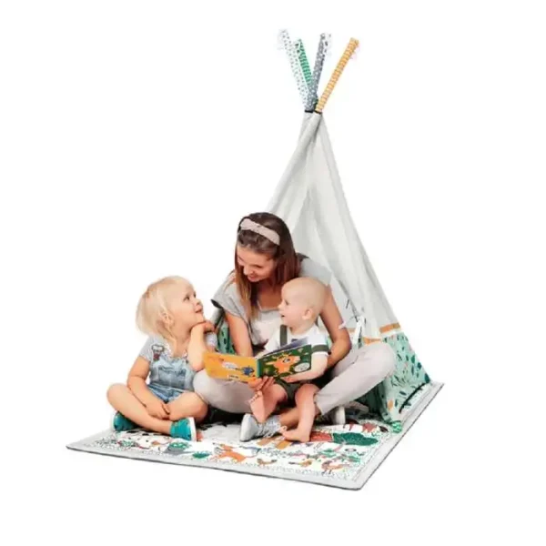 Kinderkraft Little Gardener 3u1 podloga za igru sa šatorom