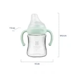 Kikka Boo staklena bočica za bebe 180ml Mint