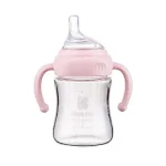 Kikka Boo staklena bočica za bebe 180ml Pink
