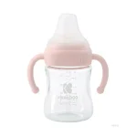 Kikka Boo staklena bočica za bebe 180ml Pink