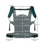 Kinderkraft MILO kengur nosiljka za bebe Nature Vibes Green