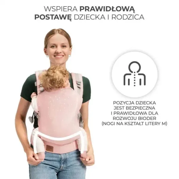 Kinderkraft NINO kengur nosiljka za bebe Confetti Pink