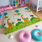 Croco Toys BBO sklopiva podloga za igru od pjene Panda Giraffe