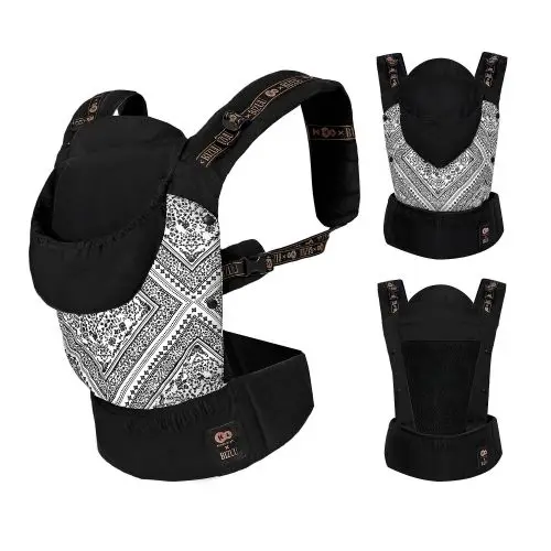 Kinderkraft Huggy Bizuu kengur nosiljka za bebu Lunar Black