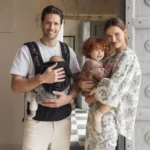 Kinderkraft Huggy Bizuu kengur nosiljka za bebu Lunar Black