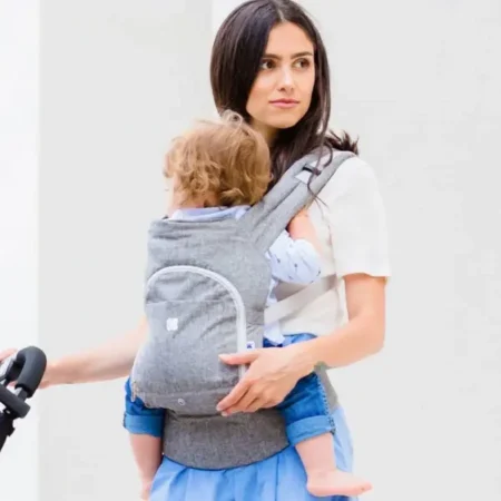 Kikka Boo Hoody kengur nosiljka za bebe siva 3 (1)
