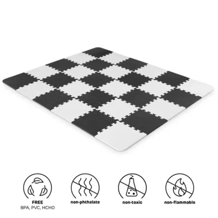 Kinderkraft Luno podloga za igru crna 150x180cm