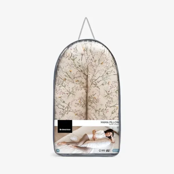 KikkaBoo Secret Garden jastuk za trudnice i dojenje 2u1 bež